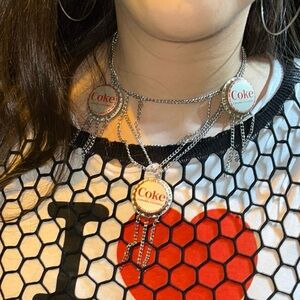 Confessions of a Teenage Drama Queen Chain Necklace with Coke Pendant